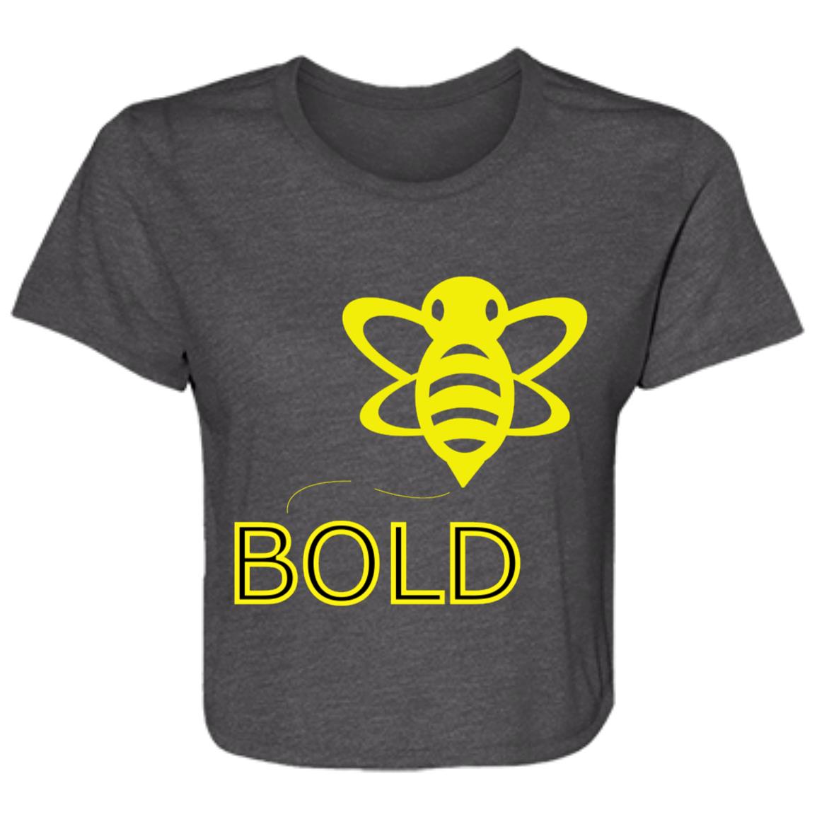 Bee Bold Ladies' Flowy Cropped Tee