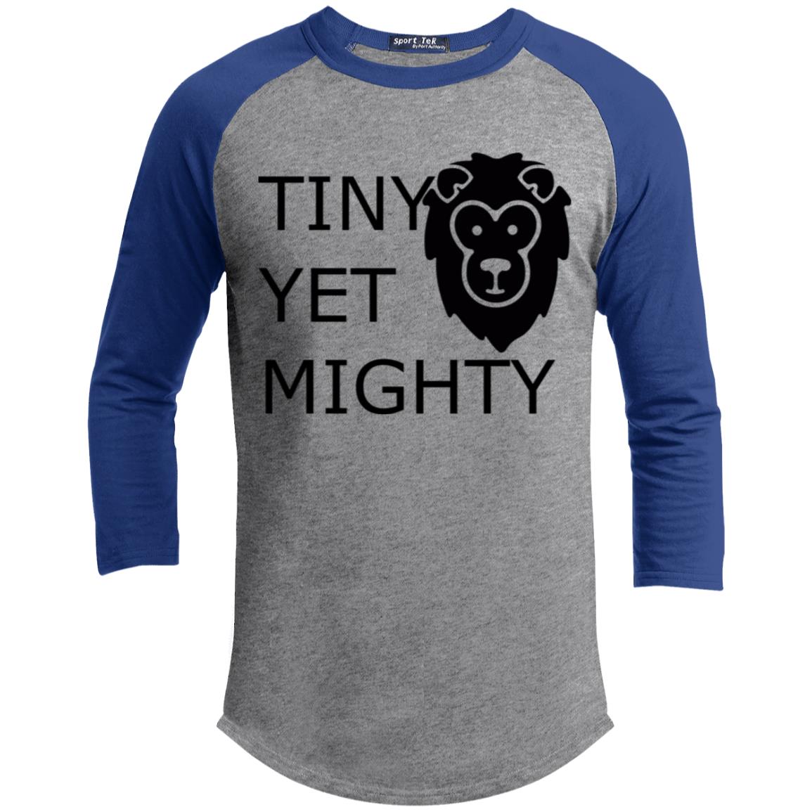 Youth 3/4 Raglan Sleeve Shirt-Tiny Yet Mighty