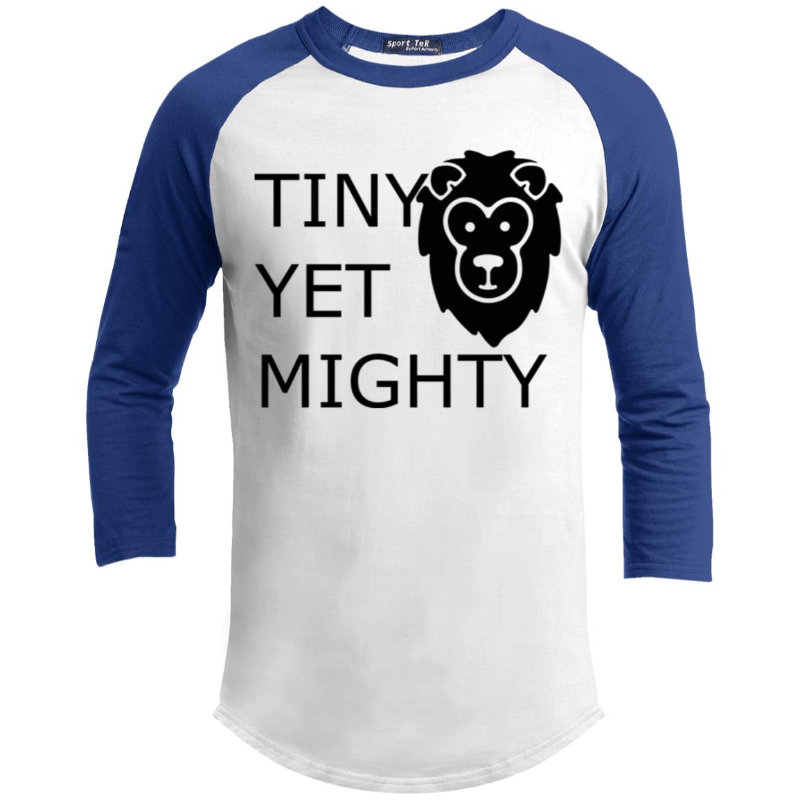 Youth 3/4 Raglan Sleeve Shirt-Tiny Yet Mighty