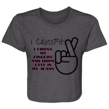 Ladies' Flowy Cropped Tee I Crossfit