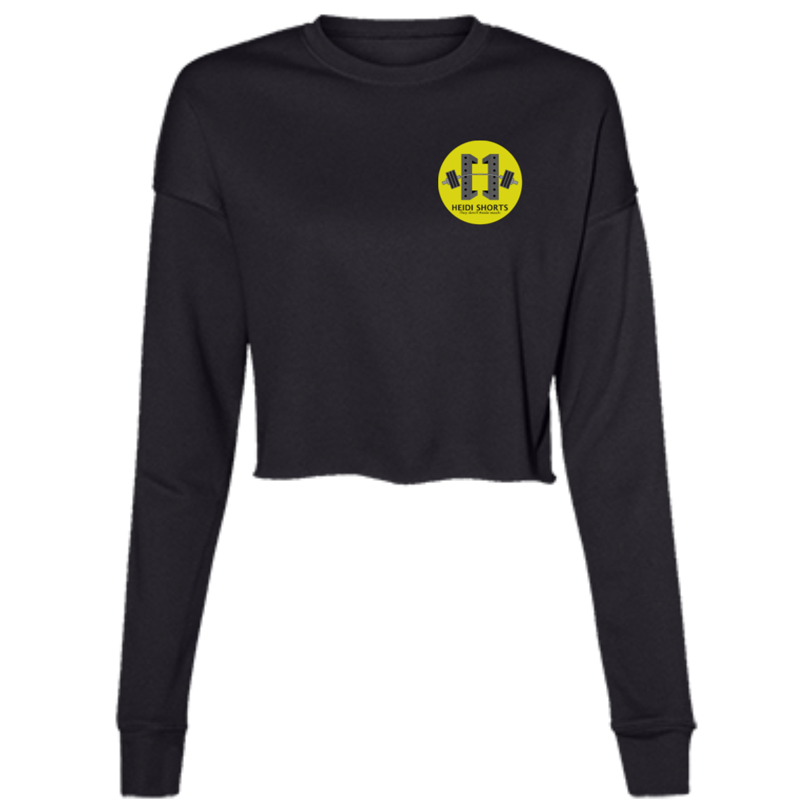 Ladies' Cropped Fleece Crew Bee Bold