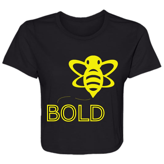 Bee Bold Ladies' Flowy Cropped Tee