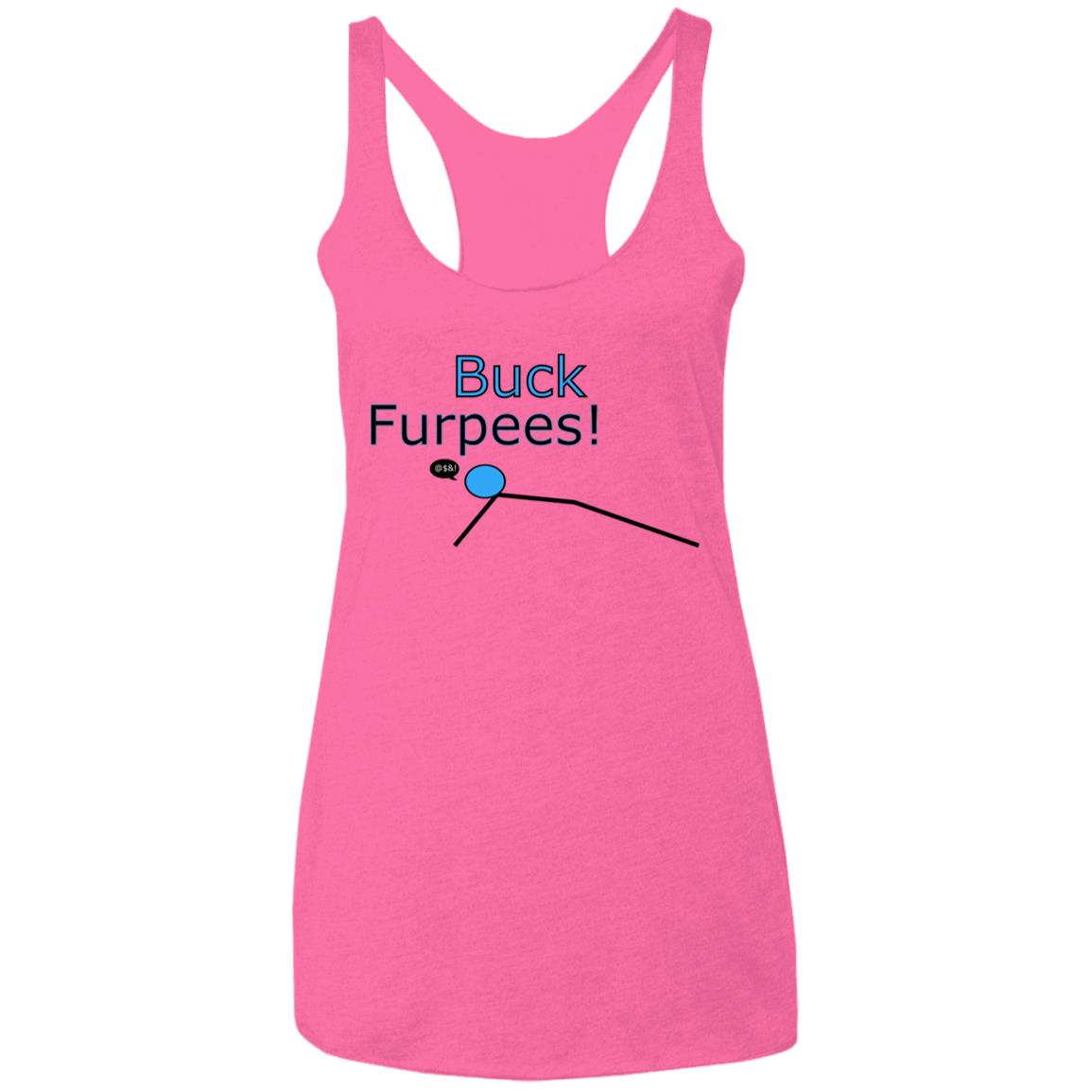 Buck Furpees Ladies' Triblend Racerback Tank