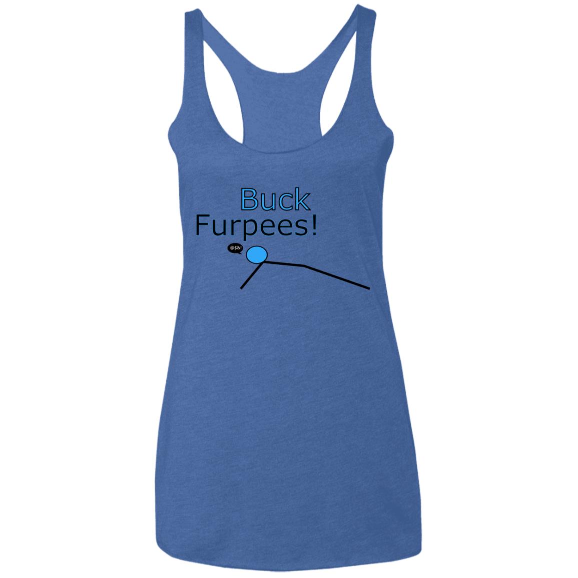 Buck Furpees Ladies' Triblend Racerback Tank