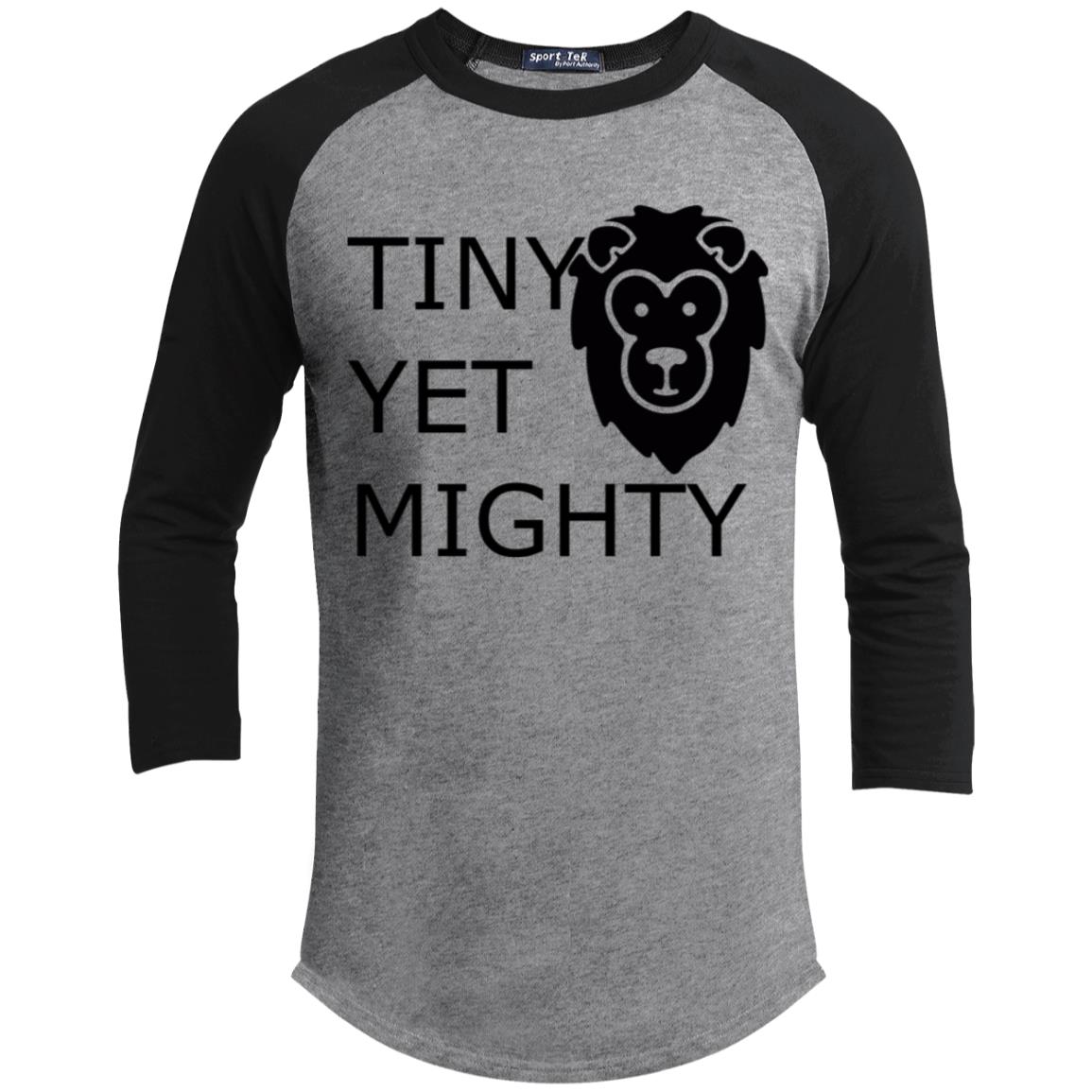 Youth 3/4 Raglan Sleeve Shirt-Tiny Yet Mighty