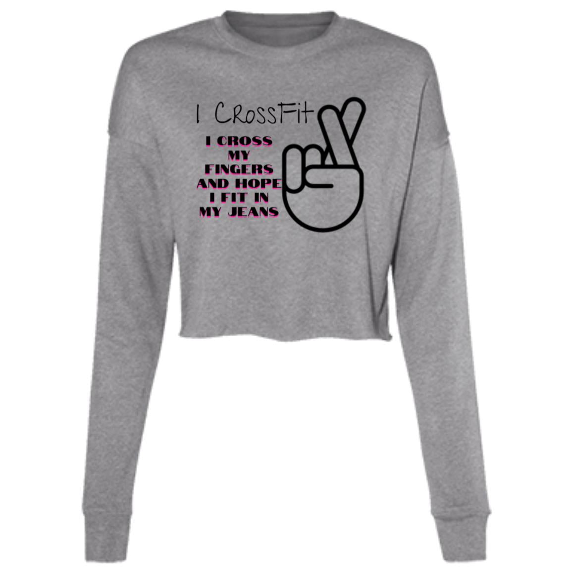 I Crossfit Ladies' Cropped Fleece Crew