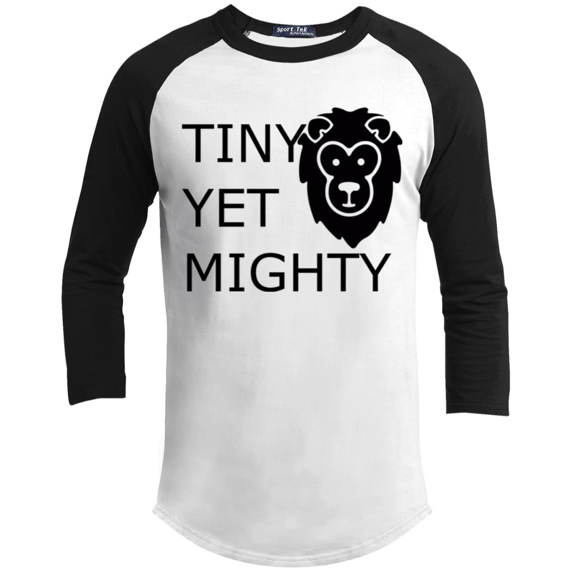 Youth 3/4 Raglan Sleeve Shirt-Tiny Yet Mighty