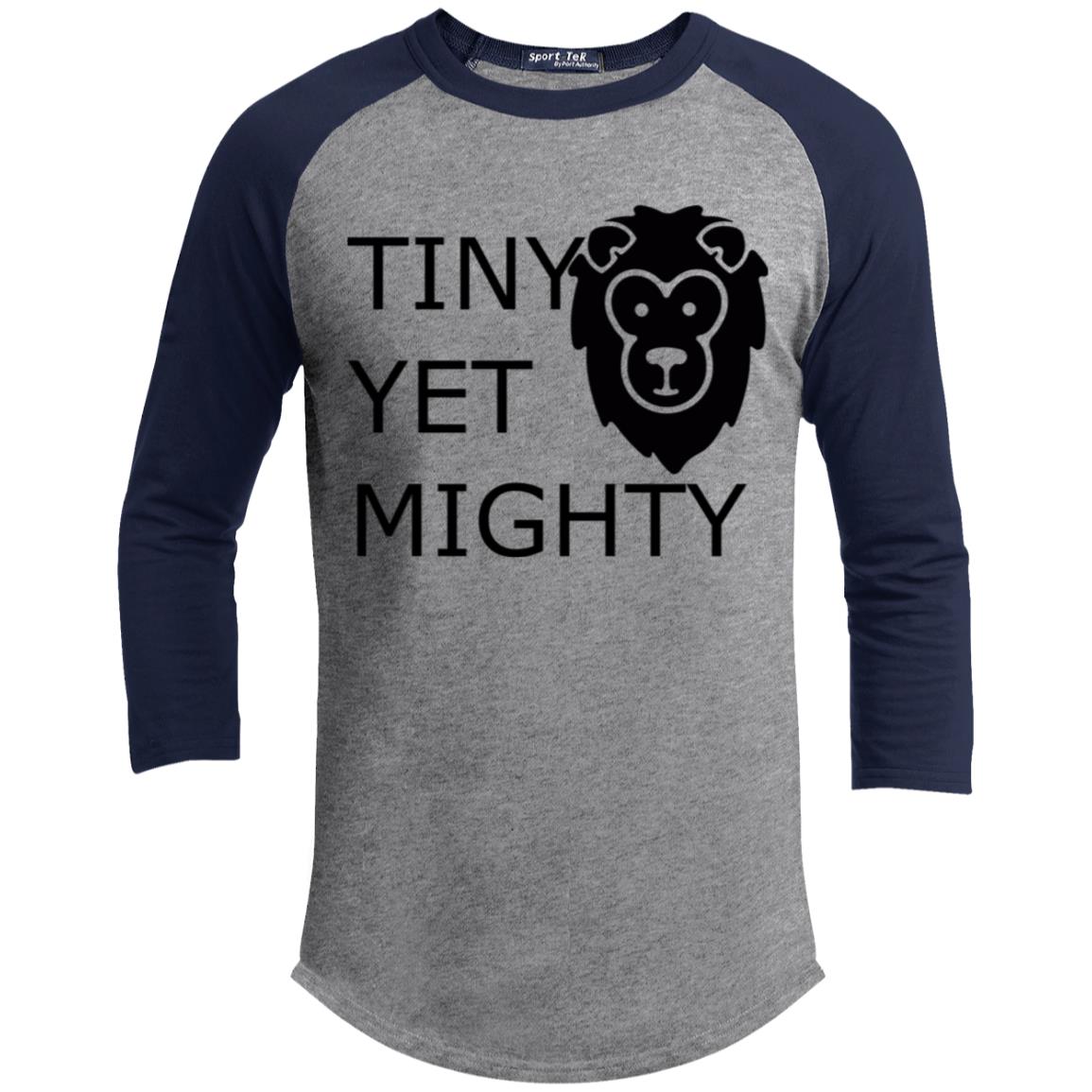 Youth 3/4 Raglan Sleeve Shirt-Tiny Yet Mighty