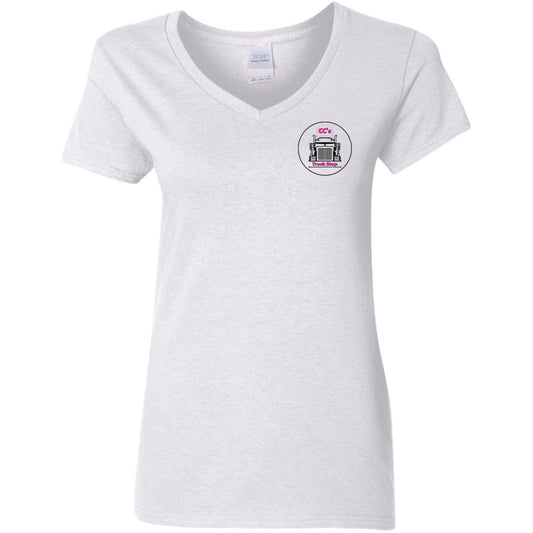 G500VL Ladies' 5.3 oz. V-Neck T-Shirt